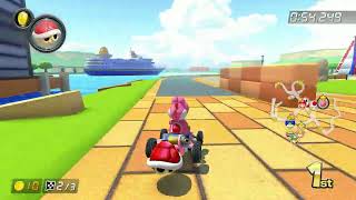 Pink Yoshi Gameplay Mario Kart 8 Deluxe 150cc Mirror Mode on DLC Sydney Sprint [upl. by Asirrac]