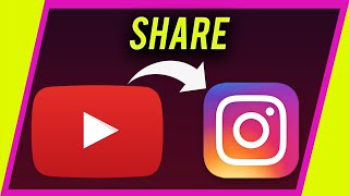 How To Share YouTube Link On Instagram Story [upl. by Annawaj19]