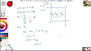 L218 Pareto efficiency Example of Quasilinear utilities u  x  2y05 [upl. by Nehgam]