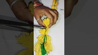 Diwali Special Diywoolen Toran Designtoran diycrafts diydiwali diwalidiyshorts viralvideo [upl. by Bernat]