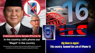 Big blow to Apple This country banned the sale of iPhone 16  iphone16 apple indonesia [upl. by Allianora]