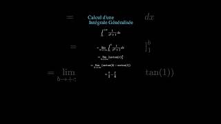 Calcul dune intégrale généralisée arctan intégrale maths education fonction [upl. by Nayra]