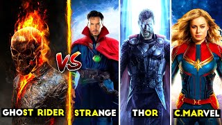 Ghost Rider Vs ThorDr Strange and Captain Marvel in Hindi  SUPERHERO STUD10S [upl. by Blynn]