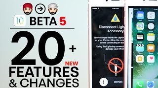 iOS 10 Beta 5 20 New Features amp Changes Review [upl. by Hanan867]