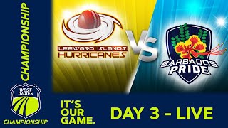 🔴 LIVE Leeward Islands v Barbados  Day 3  West Indies Championship 2024  Friday 12th April [upl. by Boulanger]