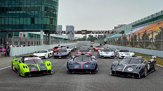 I Went to Chinas Craziest Hypercar Track Day Pagani Huayra R Laferrari LFA P1 Chiron 918 Etc [upl. by Viking]