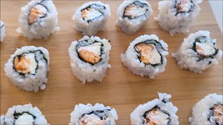 Sushi de Salmão Grelhado e Cream Cheese [upl. by Nodyroc]