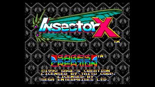 Insector X  Sega Genesis  1990 Eye Catch [upl. by Quinton808]