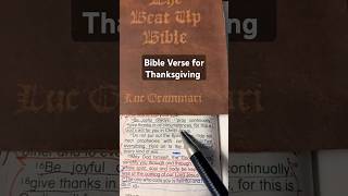 Bible Verse for Thanksgiving thanksgiving bible bibleverses shorts [upl. by Maxey463]