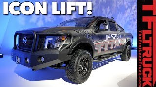 Nissan Titan XD Shows Off New Factory Approved Lift at the Chicago Auto Show [upl. by Aicemak]