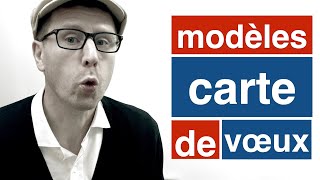 Modèle de carte de voeux  en français facile B1 [upl. by Deidre]