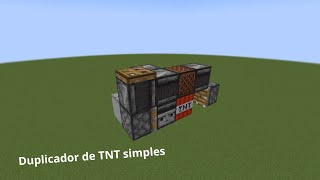 Como fazer um duplicador de TNT simples no Minecraft [upl. by Goldberg]