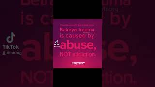 Betrayal Trauma Is Caused By Abuse Not Addiction [upl. by Gabriel]