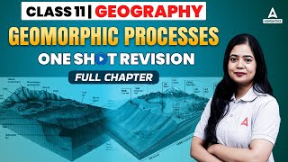 Geomorphic Processes Class 11 One Shot  Class 11 Geography  Anushya Mam [upl. by Anesor827]