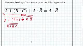 ECE 100 05 DeMorgans Theorem Example [upl. by Luz]