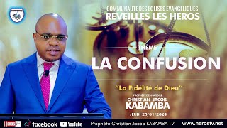 LA CONFUSION JEUDI 25012024 AVEC PROPHETE DES NATIONS CHRISTIAN JACOB KABAMBA [upl. by Tcideneb]