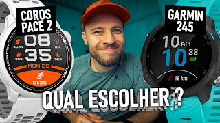 ✅🔥 COROS PACE 2 ou GARMIN 245  Qual escolher [upl. by Emanuel]