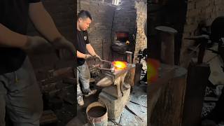 The process of forging a small hoe using traditional craftsmanship [upl. by Goff220]