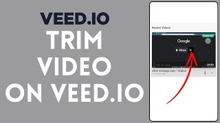 How to Trim Video on VeedIO 2024  VeedIO Tutorial [upl. by Amalia]