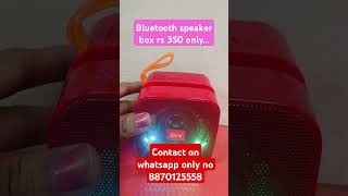 Bluetooth speaker box rs 350 onlyoffer speaker [upl. by Ellenar]