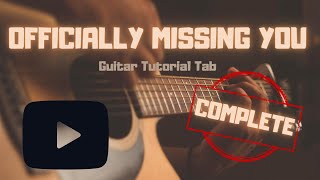 Officially Missing You  Tamia  Guitar Tab Tutorial [upl. by Forrester]