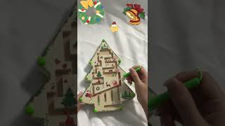 Why Kids AND Adults Love This Montessori Christmas Tree Maze amp Drawing Board [upl. by Ratep297]