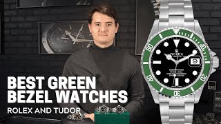 3 Best Green Bezel Watches  Rolex and Tudor  SwissWatchExpo [upl. by Nyrhtak804]