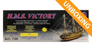 Mantua 720 Victory ship model kit unboxing [upl. by Kluge243]