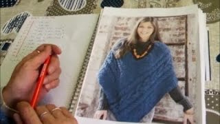 La maglia di Sara PONCHO  Schemi e modelli Part I [upl. by Edge]