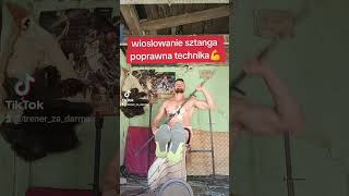 wiosłowanie sztanga plecy prawidłową technika [upl. by Charry]