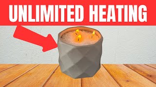 Heat Your Home WITHOUT GAS OR ELECTRICITY With This DIY Homemade Heater [upl. by Ahsieyn]