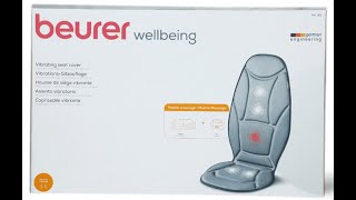 Unboxing  Beurer Wellbeing MG 155 Massage seat [upl. by Adnohsirk]