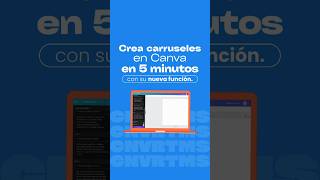 Cómo crear carruseles en minutos con Canva 🔥 shorts tutorial Canva [upl. by Livvi]