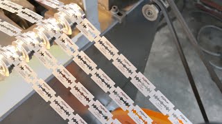 How Razor Blade is Made in a Factory [upl. by Notffilc420]