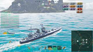 World Of Warships  Defence in 5vs5 Brawl  1999 BXP [upl. by Worthington679]