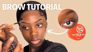 AVOIR DES SOURCILS PARFAITS EN 5MIN ✨ BROW TUTORIAL WITH GEL WAX [upl. by Roos]