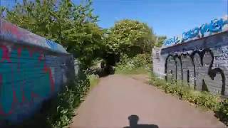 Newcastle upon Tyne Cycle Route  Wallsend Coast Road to South Gosforth [upl. by Rollin]