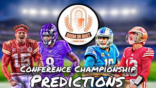 Battle of Top Dogs Cats amp the next GOAT 👀 Boom or Bust Conference Championship Game Predictions [upl. by Mycah]