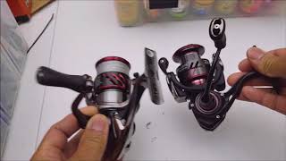 Spinning reel comparison  Shimano stradic ci4 vs Daiwa Ballistic LT [upl. by Soo]