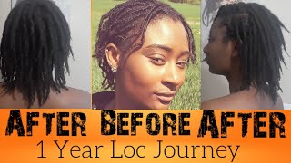 1 Year Loc Journey   Before amp After Pictures 12 Month Loc Journey [upl. by Beker857]