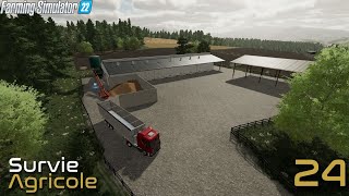 PREMIER OBJECTIF REUSSI   Survie Agricole EP24  Farming Simulator 22 [upl. by Neladgam]