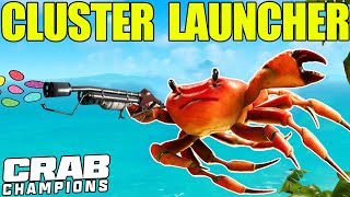 INSANE AURAS Almost Broke My Game lol  Crab Champions Cluster Launcher Gameplay [upl. by Bright]