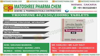 Triomune 40 Tablets Leading Suppliers in India • Matoshree Pharma Chem [upl. by Zimmerman419]