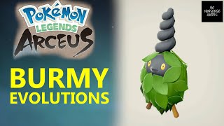 Burmy Evolutions in Pokemon Legends Arceus  Mothim amp Wormadam [upl. by Server]