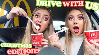 DRIVE WITH ME Christmas Edition ft MCDONALDS but whats new [upl. by Yelime]