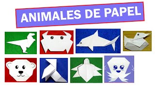 Figuras de papel de animales  viendo y aprendiendo [upl. by Olnee]