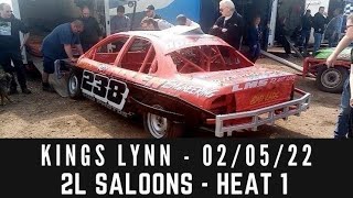 2L Saloon Stock Cars  Heat 1 Kings Lynn  2522 [upl. by Hurlee]