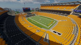 Minecraft Heinz Field Pittsburgh Steelers Timelapse DOWNLOAD  TheCraftCrusader [upl. by Fazeli]