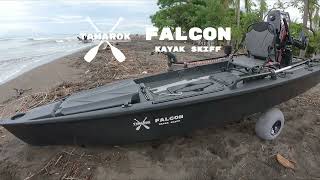 Entrada al Mar con Tamarok Falcon Kayak Skiff con Motor [upl. by Onit]