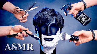 ASMR ULTIMATE HAIRCUT at the SENSORY BARBER 💈 Sleep and Tingle Inducing Hair Salon Triggers [upl. by Doralyn]